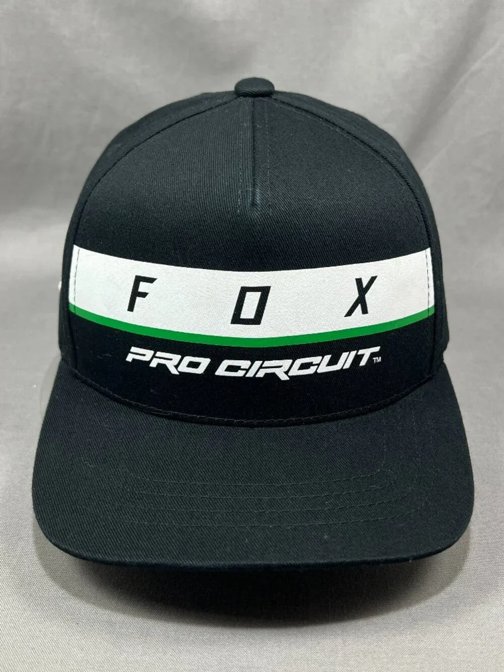 Fox Racing Pro Circuit Baseball Youth Hat OSFM Black Motocross Snapback Cap